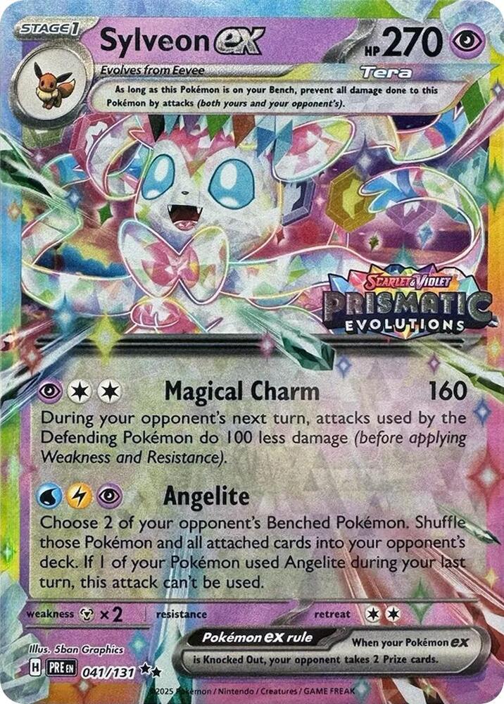 Sylveon ex (Prismatic Evolutions Stamp)