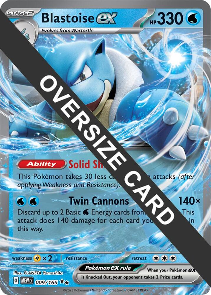 Blastoise ex - 009/165 - Jumbo Cards