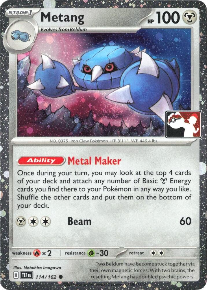 Metang - 114/162 (Cosmos Holo) - Prize Pack Series Cards