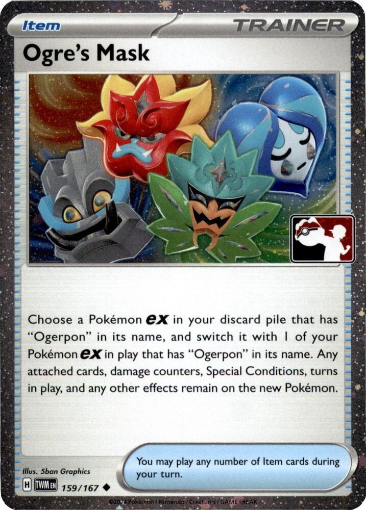 Ogre's Mask - 159/167 (Cosmos Holo) - Prize Pack Series Cards
