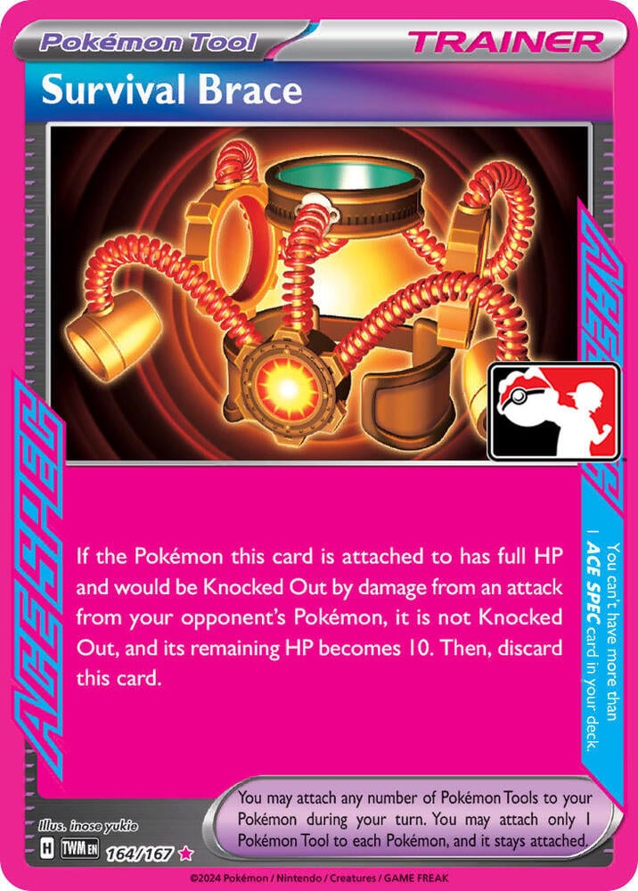 Survival Brace - 164/167 - Prize Pack Series Cards
