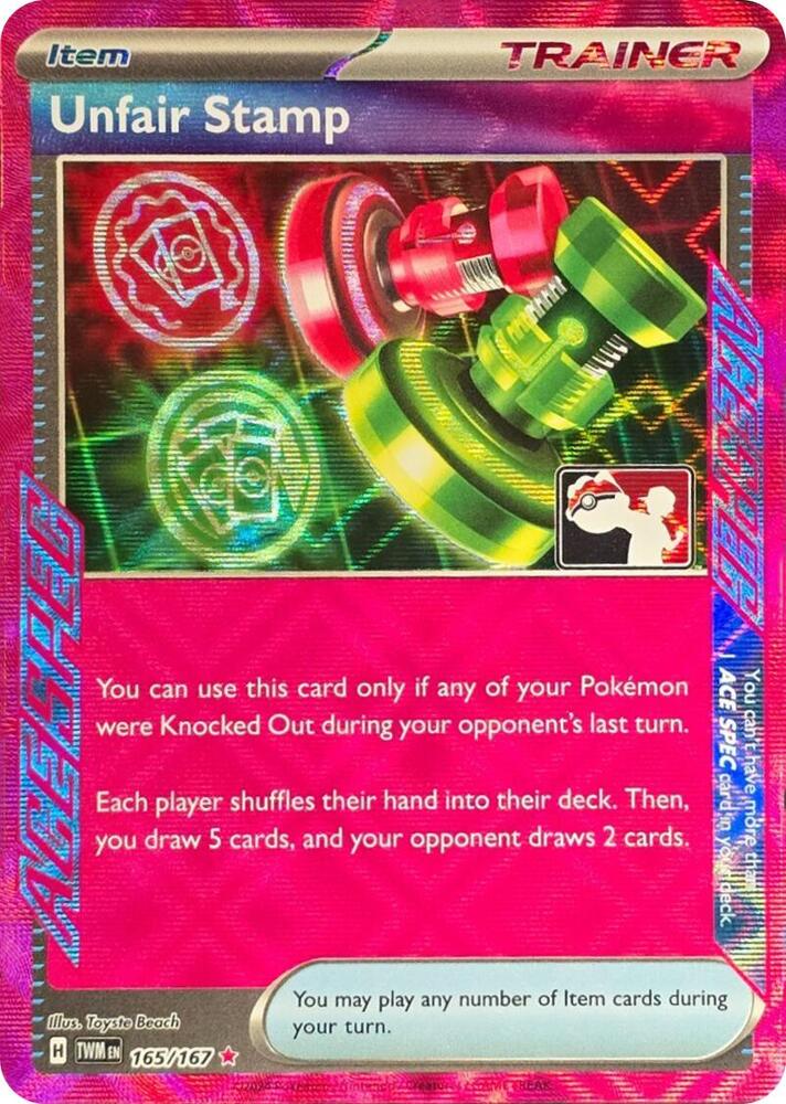 Unfair Stamp - 165/167 - Prize Pack Series Cards