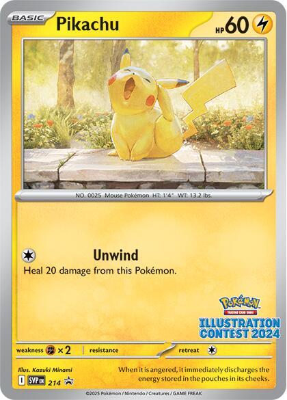 Pikachu - 214 (Illustration Contest 2024) - SV: Scarlet & Violet Promo Cards