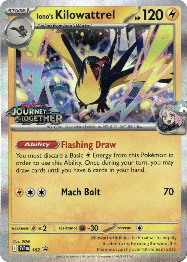 Iono's Kilowattrel (Prerelease)