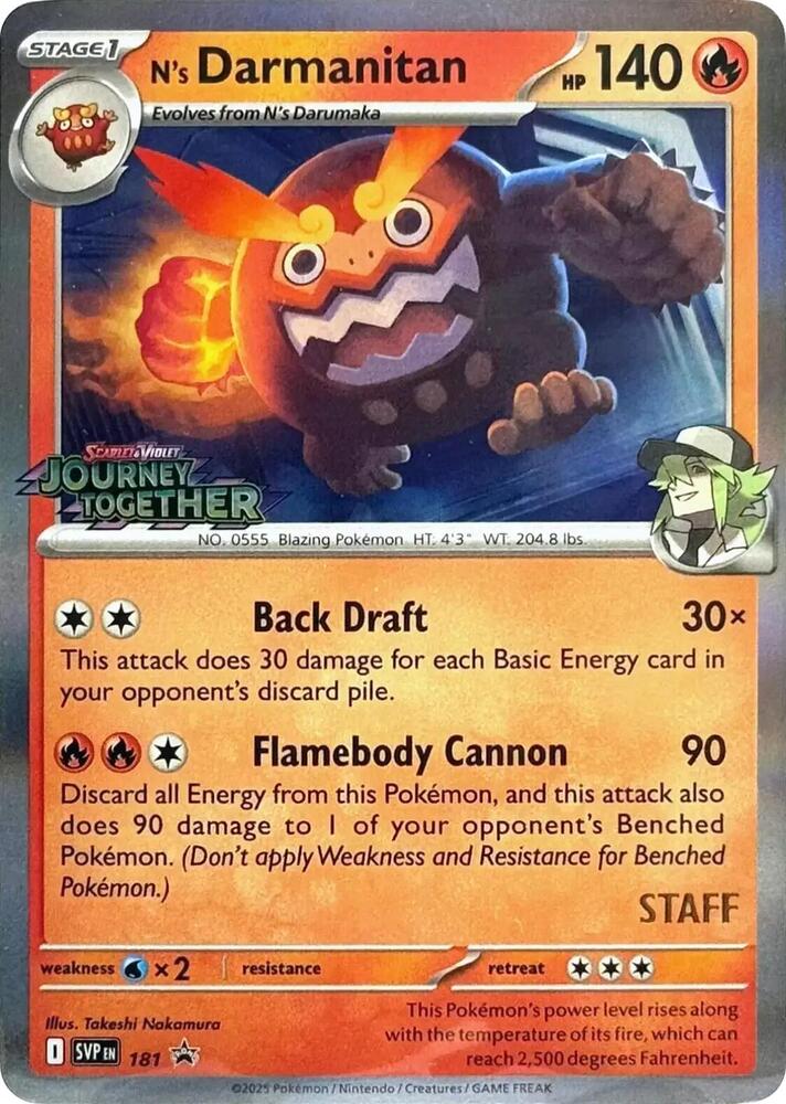 N's Darmanitan (Prerelease) [Staff]
