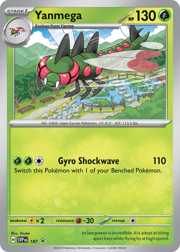 Yanmega - 187 (Cosmos Holo) - SV: Scarlet & Violet Promo Cards
