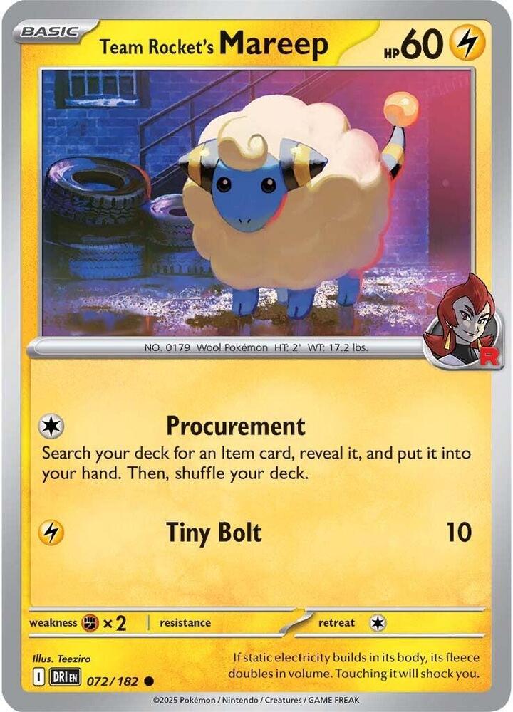 Team Rocket's Mareep - SV10: Destined Rivals