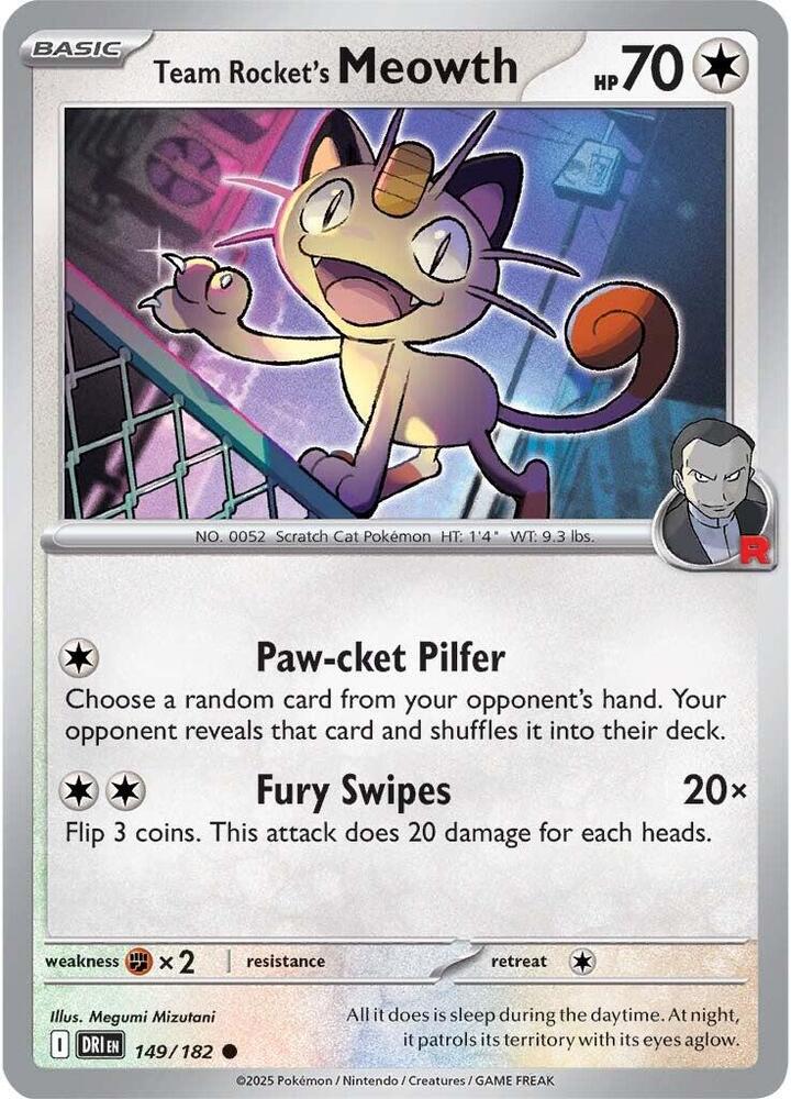 Team Rocket's Meowth - SV10: Destined Rivals