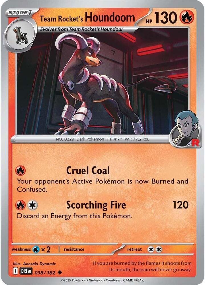 Team Rocket's Houndoom - 038/182 - SV10: Destined Rivals