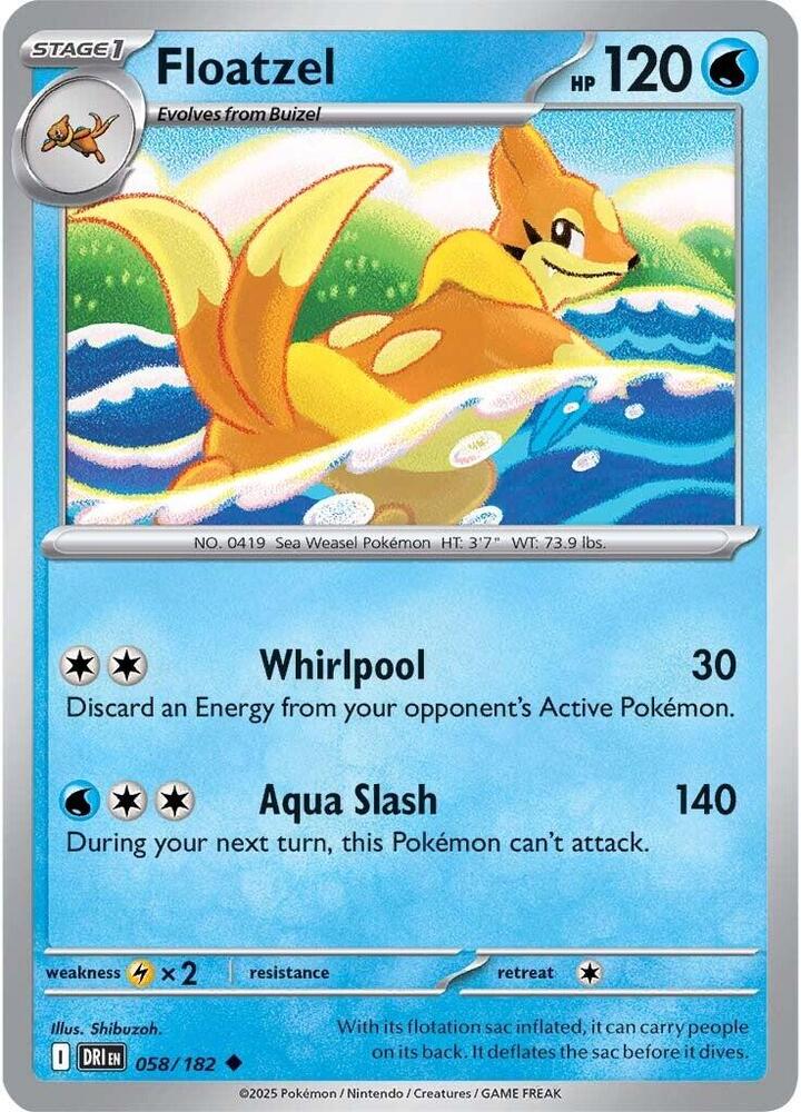 Floatzel - SV10: Destined Rivals