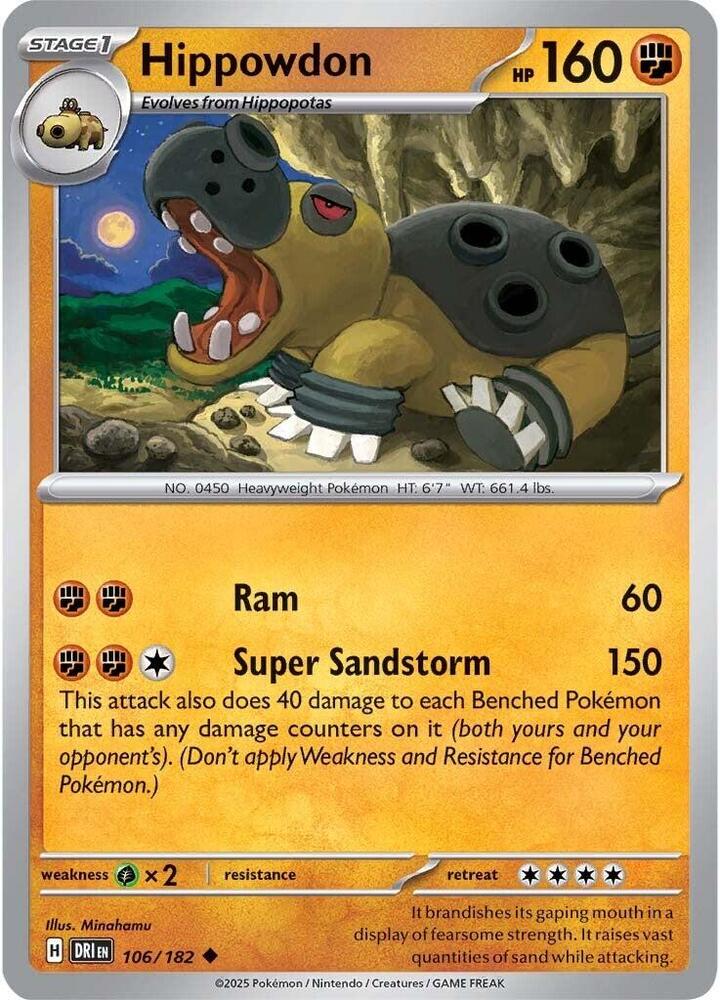 Hippowdon - SV10: Destined Rivals