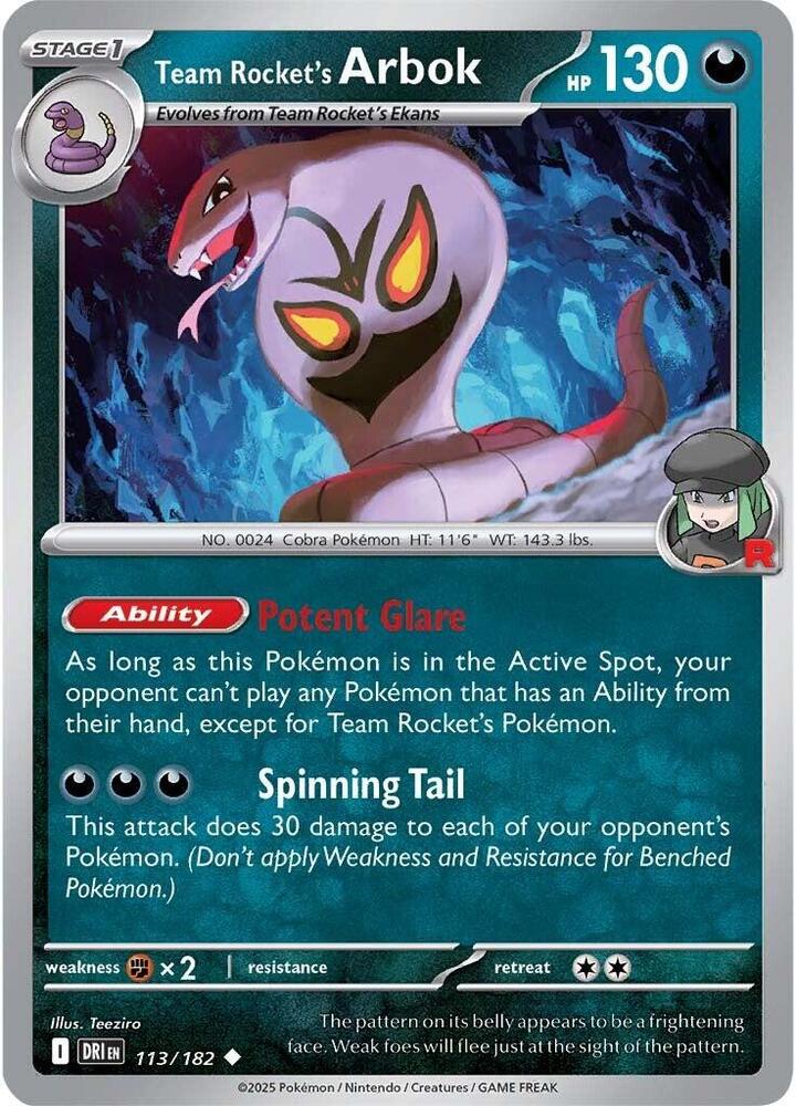 Team Rocket's Arbok - SV10: Destined Rivals