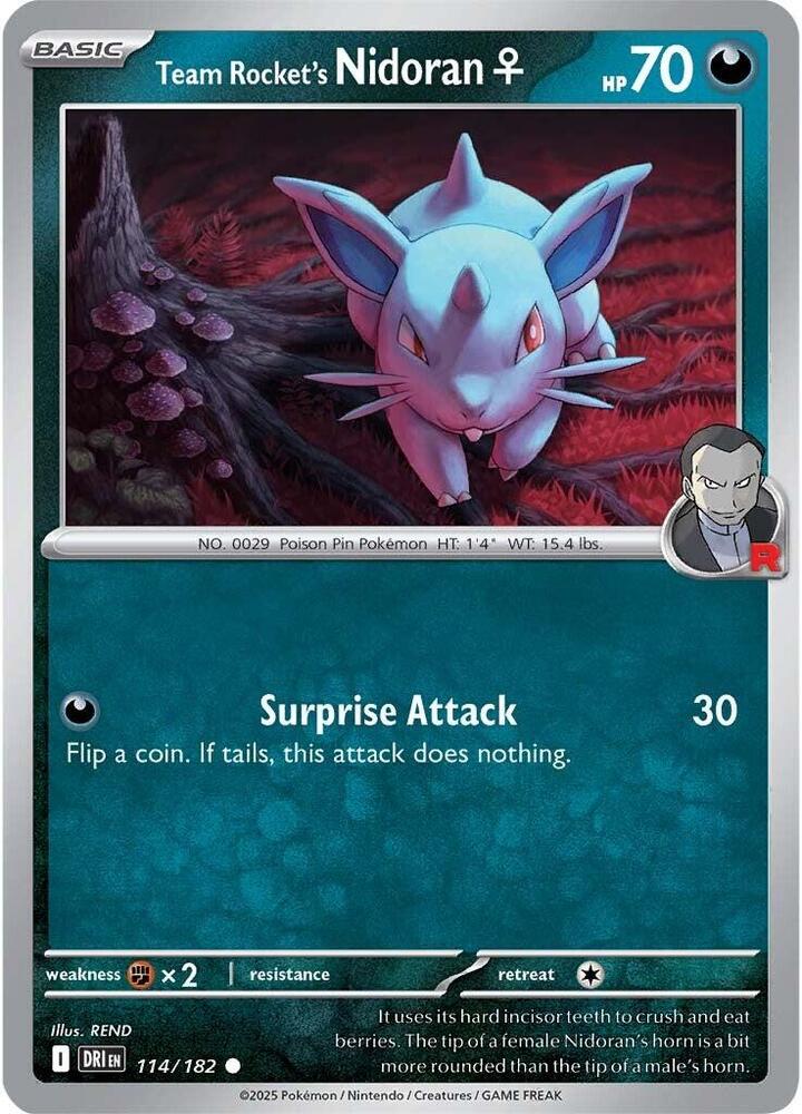 Team Rocket's Nidoran F - SV10: Destined Rivals