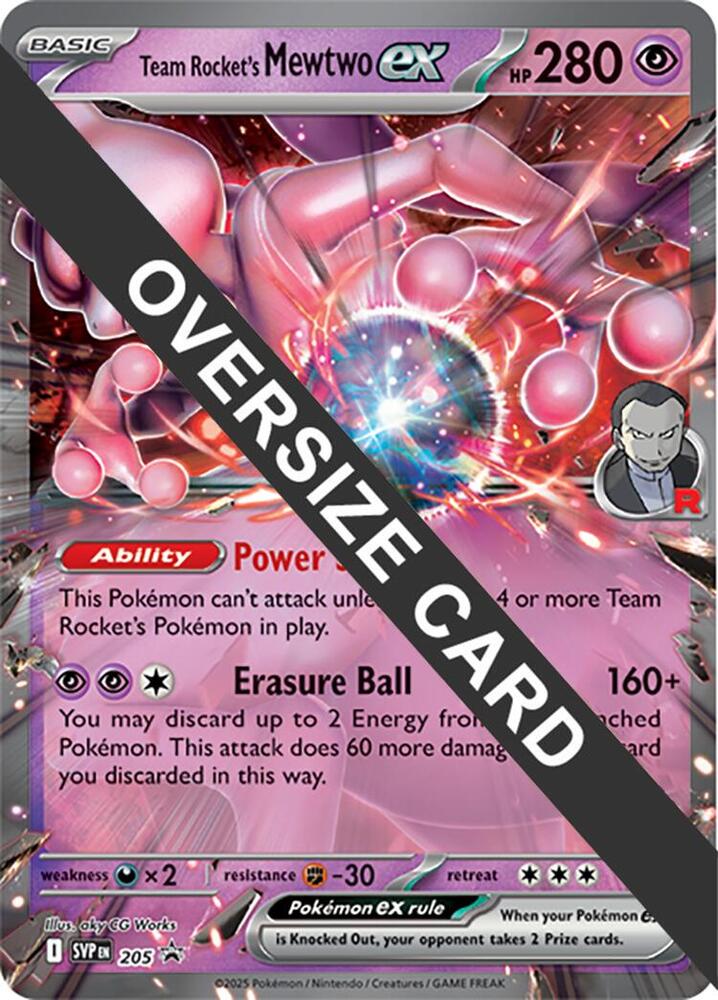Team Rocket's Mewtwo ex - Jumbo Cards