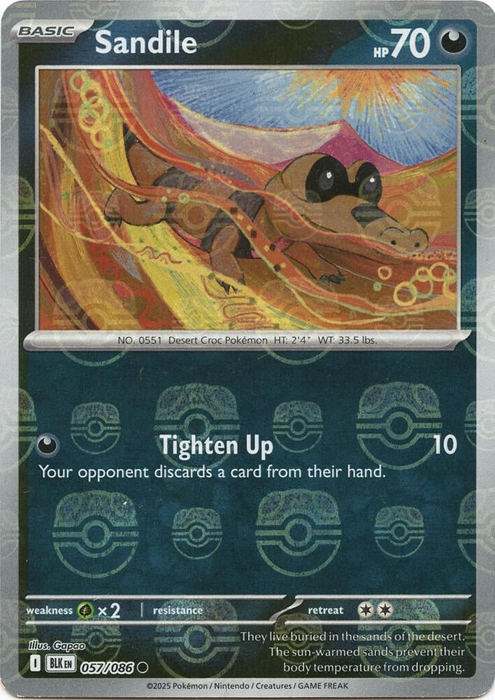 Sandile (Master Ball Pattern) - SV: Black Bolt