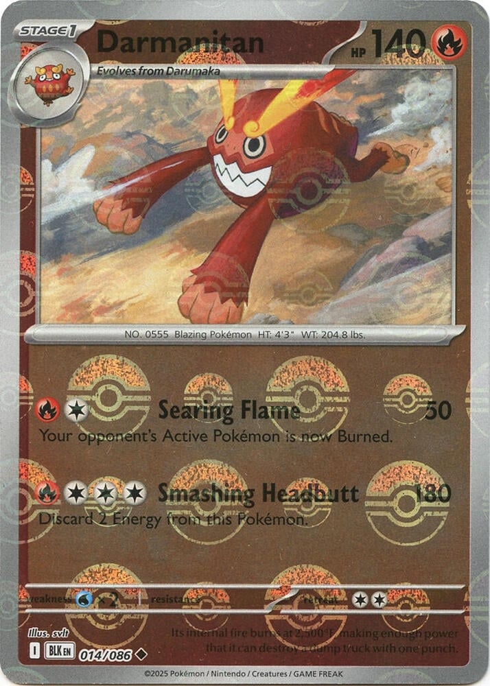 Darmanitan (Poke Ball Pattern) - SV: Black Bolt