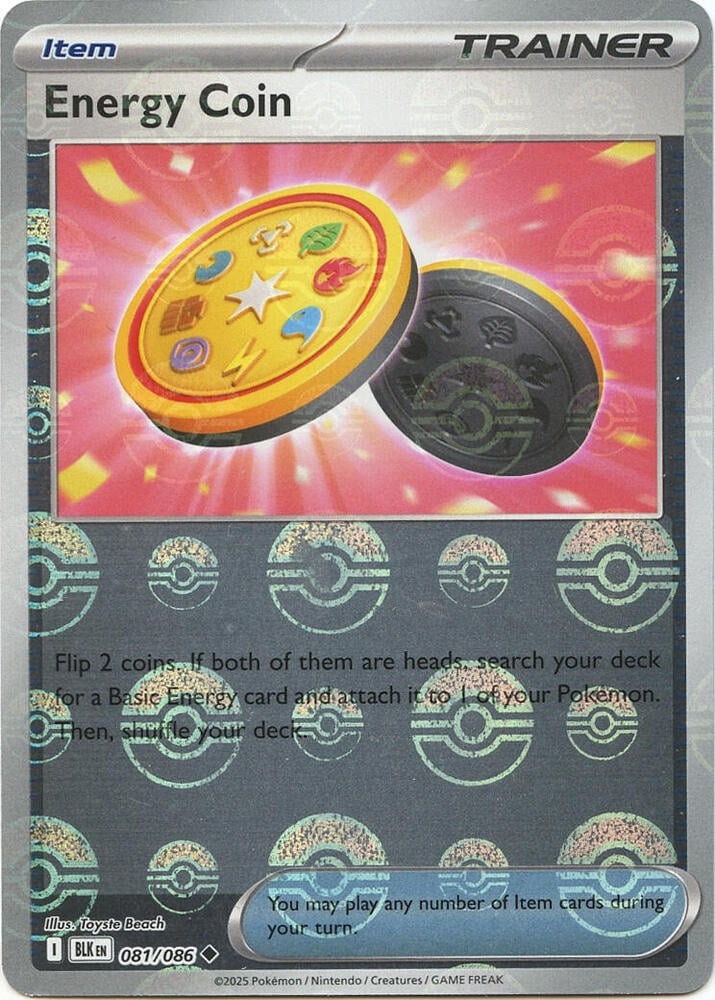 Energy Coin (Poke Ball Pattern) - SV: Black Bolt