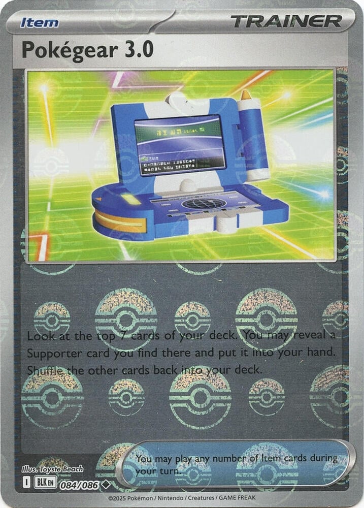 Pokegear 3.0 (Poke Ball Pattern) - SV: Black Bolt