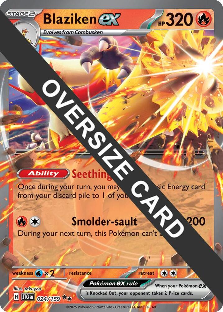 Blaziken ex - Jumbo Cards