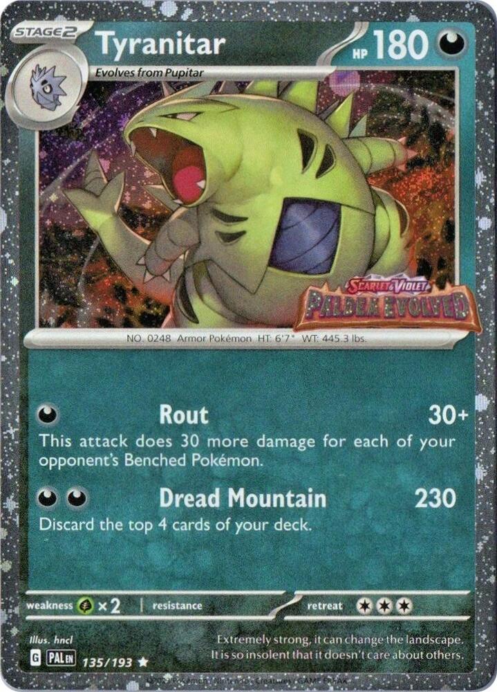 Tyranitar (Paldea Evolved Stamp) - Miscellaneous Cards & Products