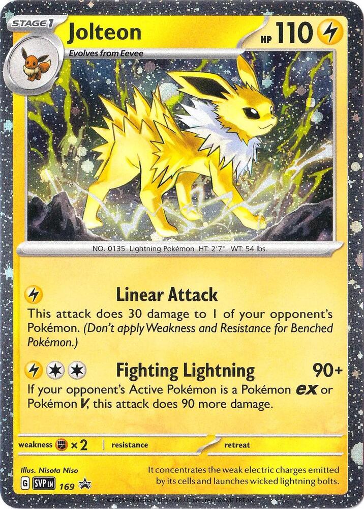 Jolteon - 169 (Cosmos Holo) - SV: Scarlet & Violet Promo Cards