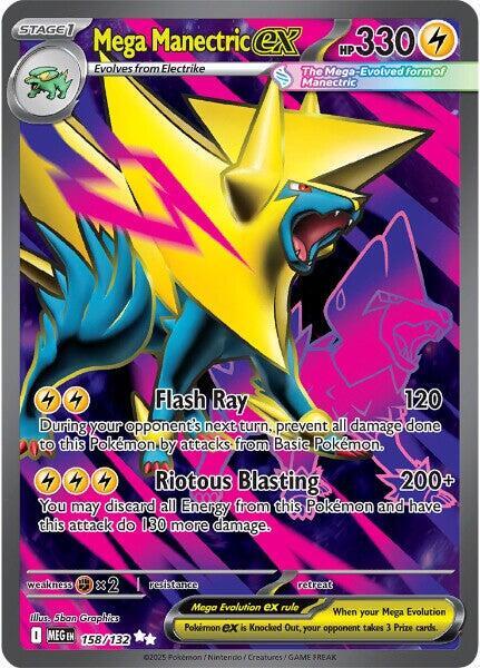 Mega Manectric ex - 158/132 - ME01: Mega Evolution