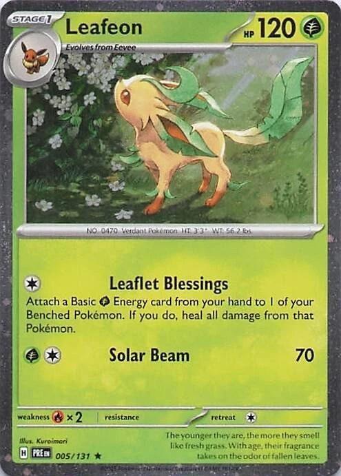 Leafeon - 005/131 (Cosmos Holo) - Miscellaneous Cards & Products