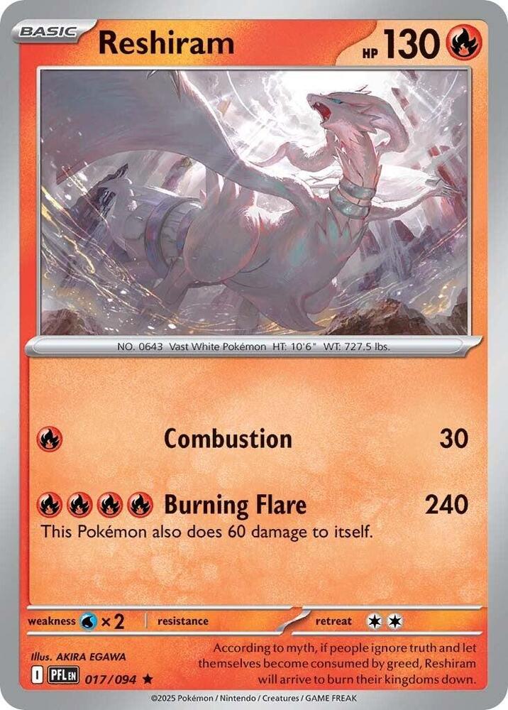 Reshiram - ME02: Phantasmal Flames