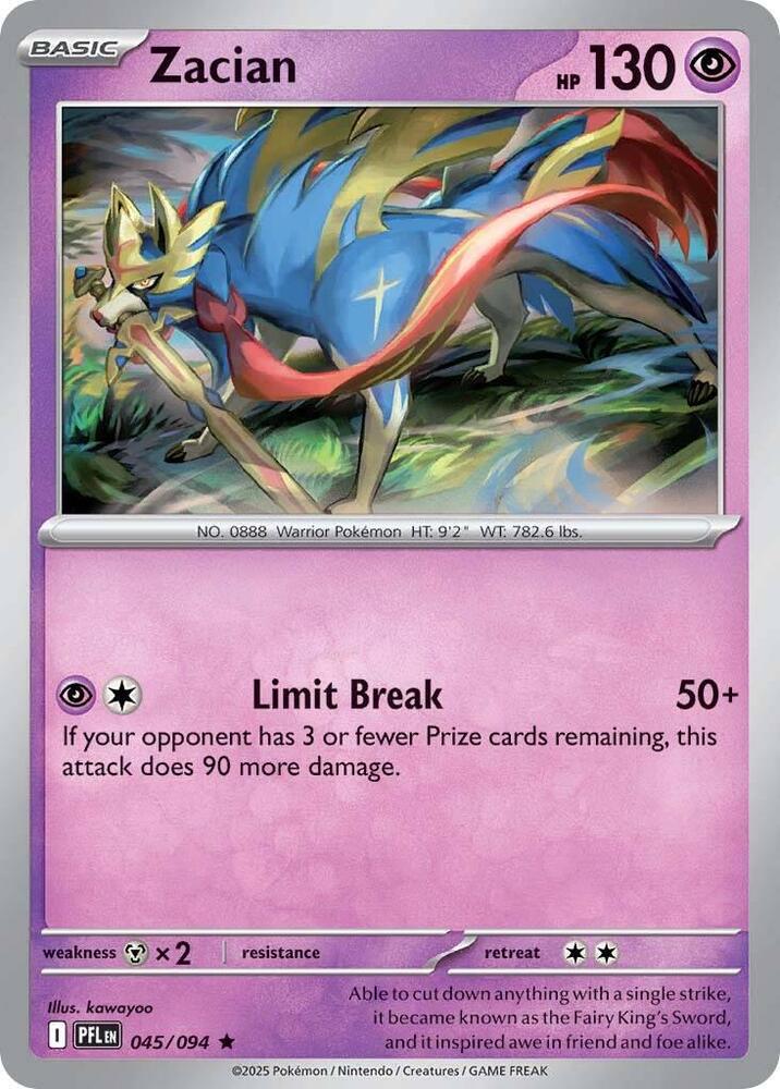 Zacian - 045/094 - ME02: Phantasmal Flames