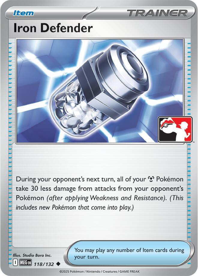 Iron Defender - 118/132 - Prize Pack Series Cards