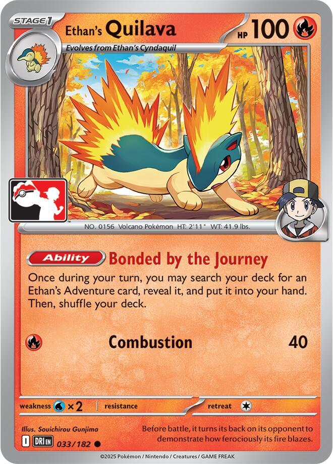Ethan's Quilava - 033/182 - Prize Pack Series Cards