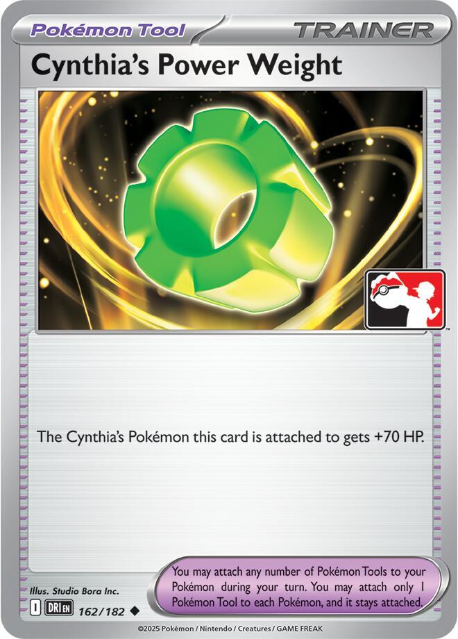 Cynthia's Power Weight - 162/182 - Prize Pack Series Cards