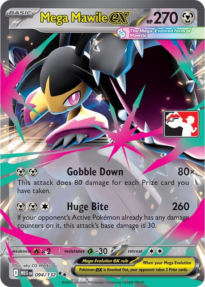 Mega Mawile ex - 094/132 - Prize Pack Series Cards