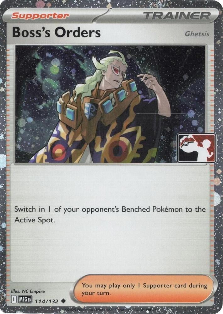 Boss's Orders [Ghetsis] - 114/132 (Cosmos Holo) - Prize Pack Series Cards