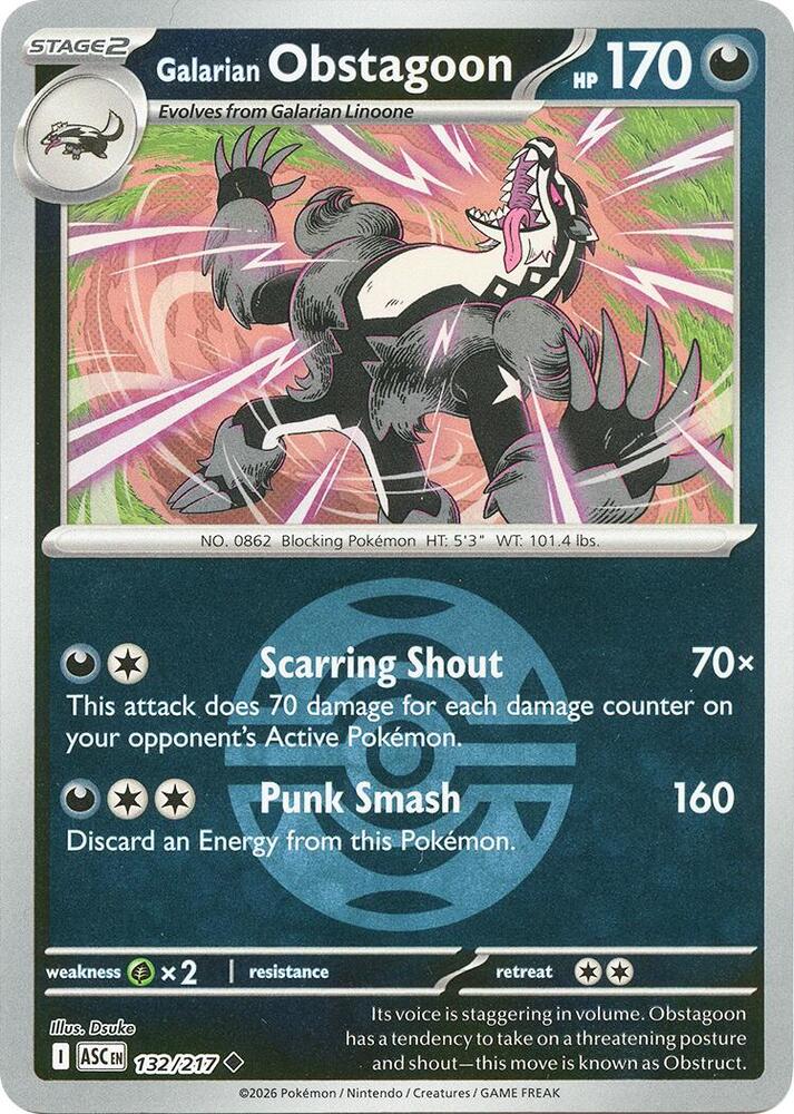 Galarian Obstagoon (Dusk Ball)