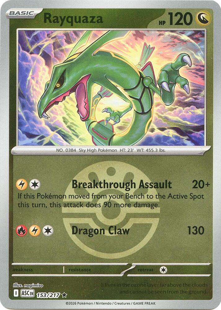 Rayquaza (Friend Ball) - ME: Ascended Heroes
