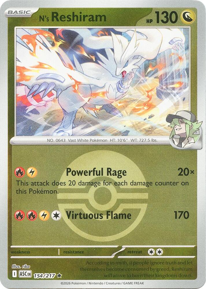 N's Reshiram (Poke Ball) - ME: Ascended Heroes
