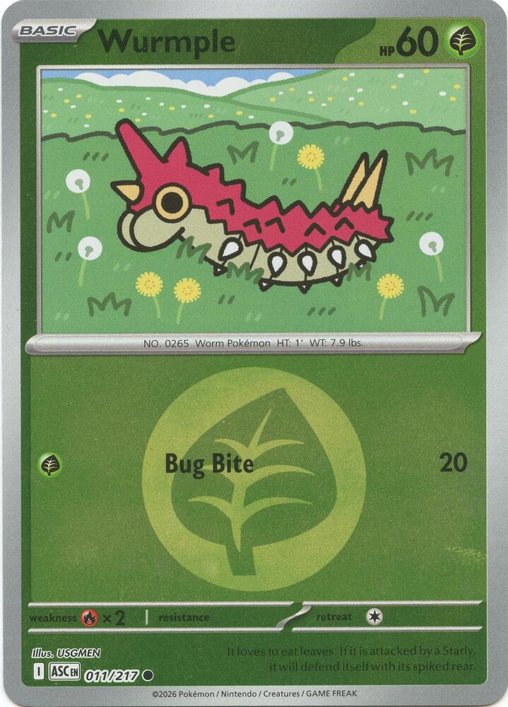 Wurmple (Energy Symbol Pattern) - ME: Ascended Heroes