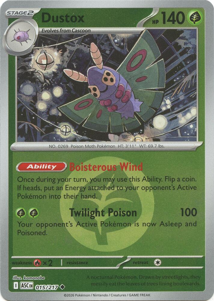Dustox - 015/217 (Energy Symbol Pattern) - ME: Ascended Heroes