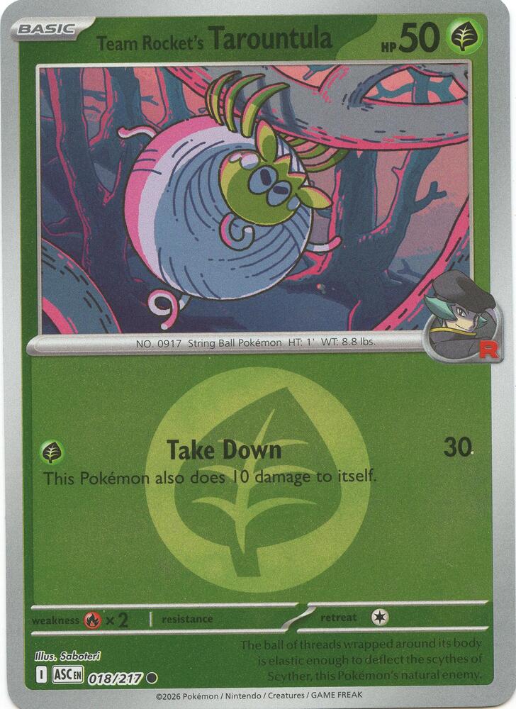 Team Rocket's Tarountula (Energy Symbol Pattern) - ME: Ascended Heroes