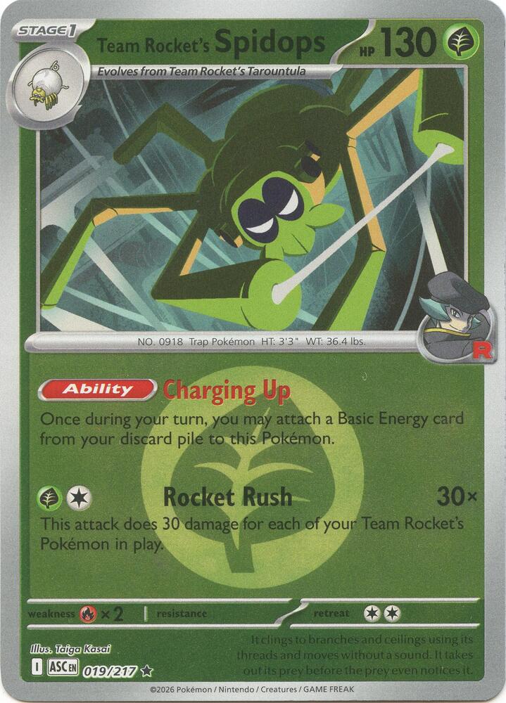 Team Rocket's Spidops (Energy Symbol Pattern) - ME: Ascended Heroes