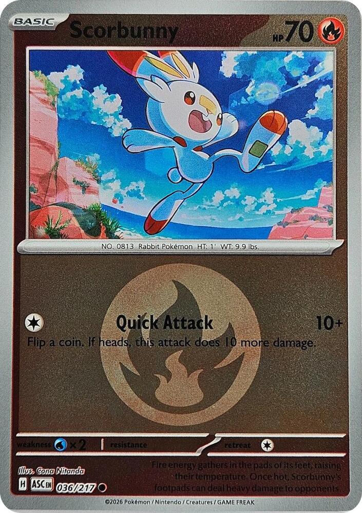 Scorbunny - 036/217 (Energy Symbol Pattern) - ME: Ascended Heroes