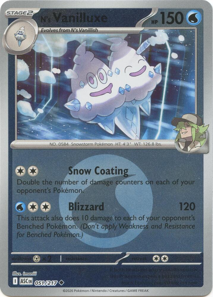 N's Vanilluxe (Energy Symbol Pattern) - ME: Ascended Heroes