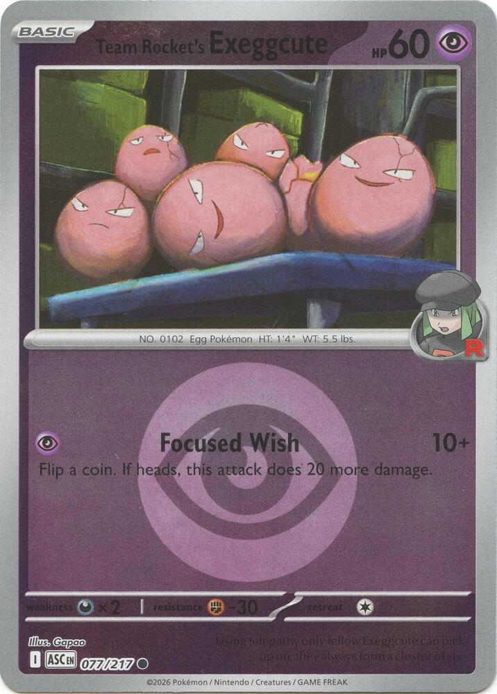 Team Rocket's Exeggcute (Energy Symbol Pattern) - ME: Ascended Heroes