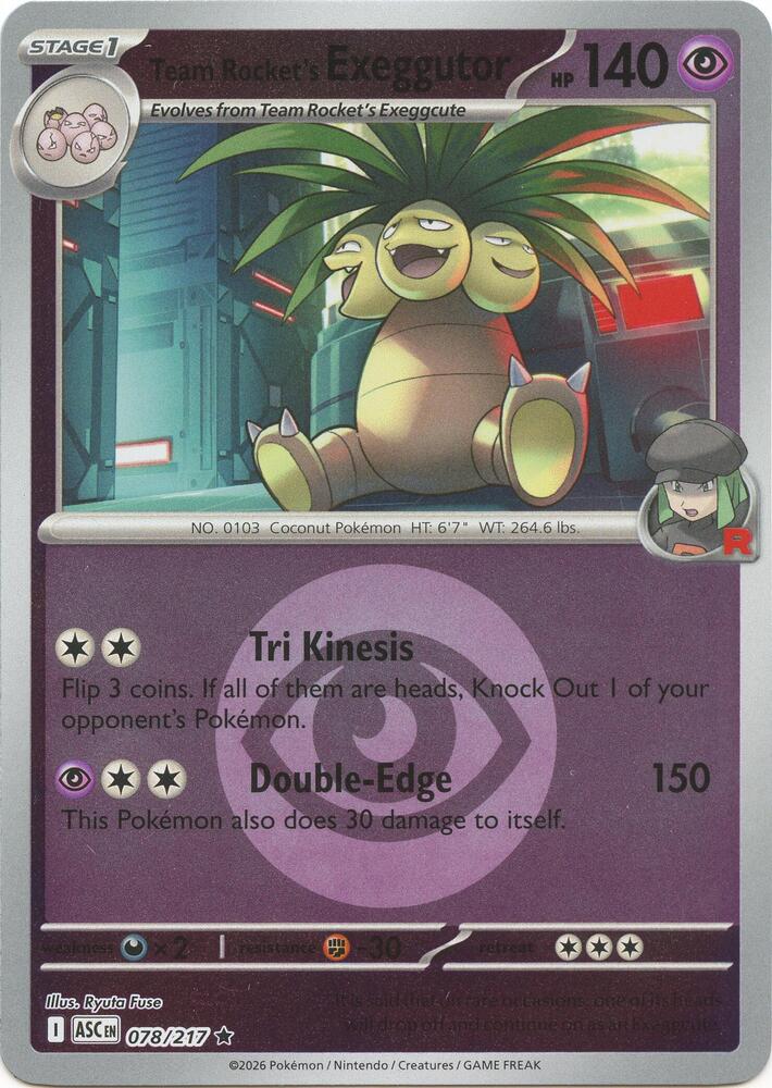 Team Rocket's Exeggutor (Energy Symbol Pattern) - ME: Ascended Heroes
