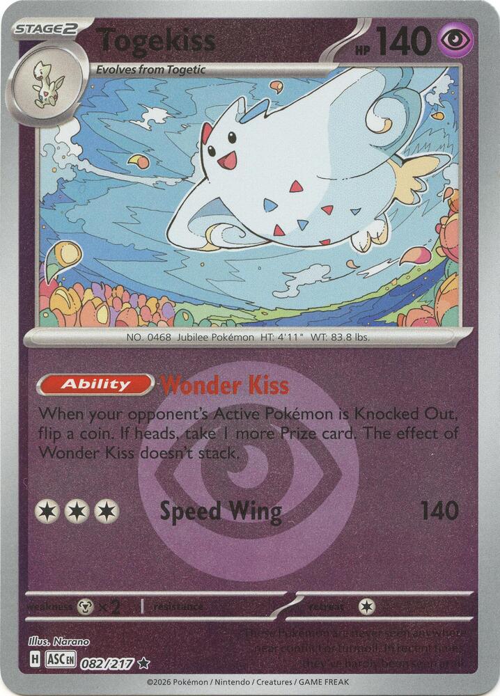 Togekiss - 082/217 (Energy Symbol Pattern) - ME: Ascended Heroes
