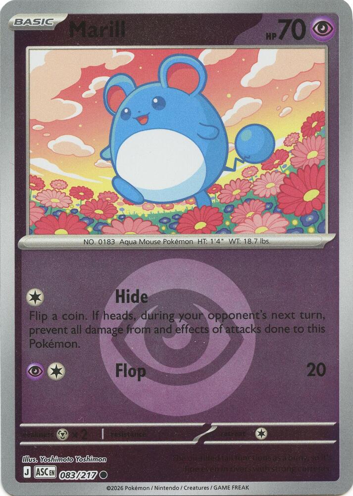 Marill - 083/217 (Energy Symbol Pattern) - ME: Ascended Heroes