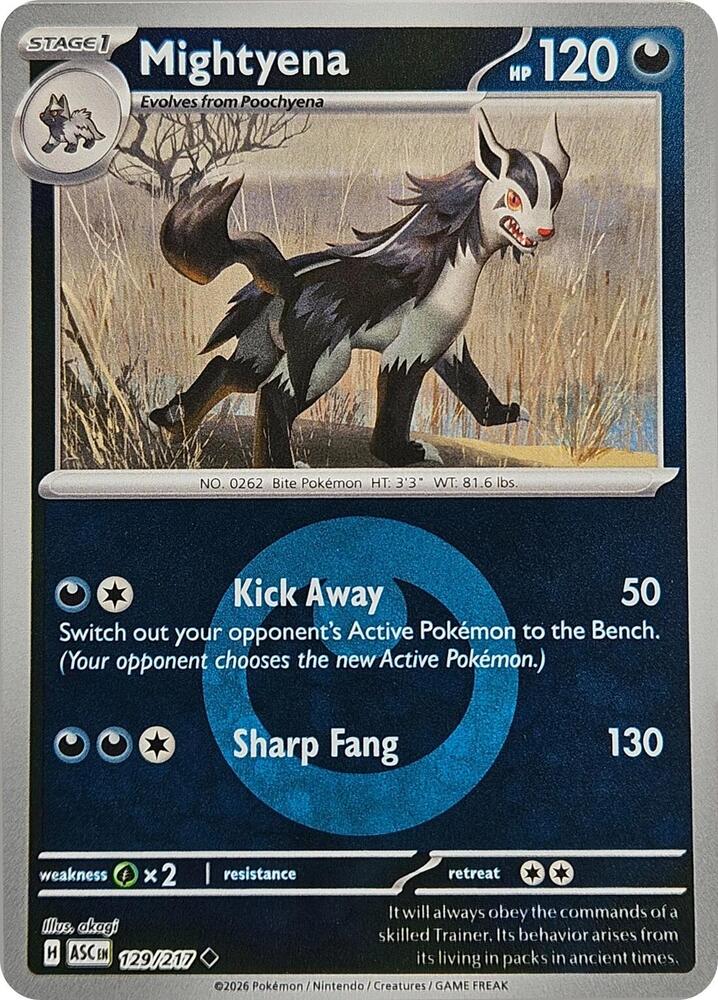 Mightyena - 129/217 (Energy Symbol Pattern) - ME: Ascended Heroes