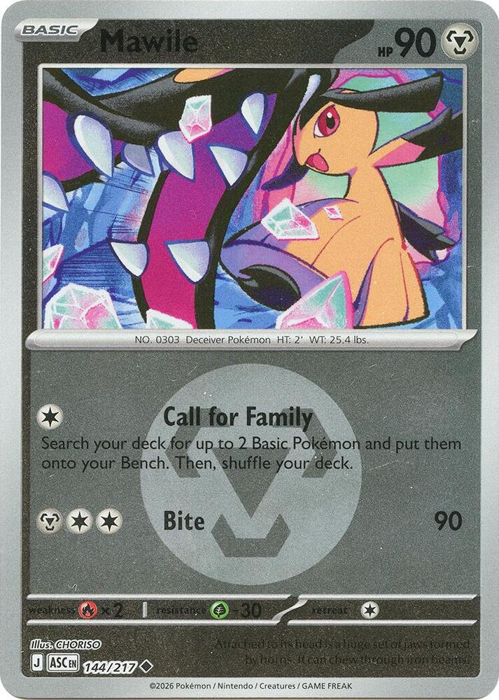 Mawile - 144/217 (Energy Symbol Pattern) - ME: Ascended Heroes
