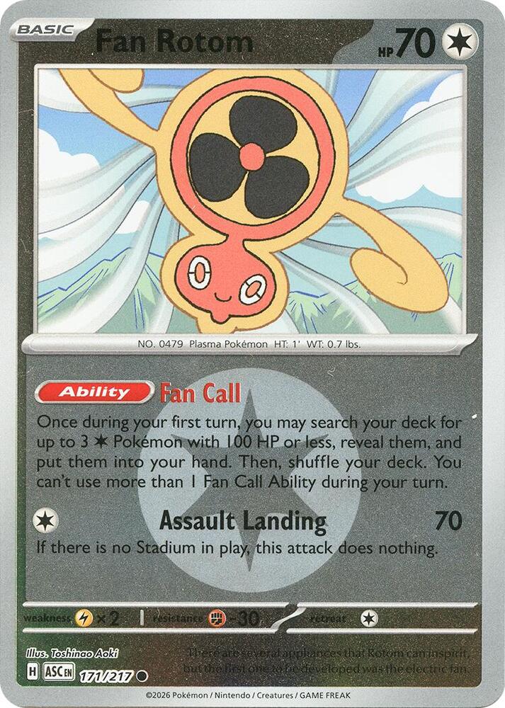 Fan Rotom - 171/217 (Energy Symbol Pattern) - ME: Ascended Heroes